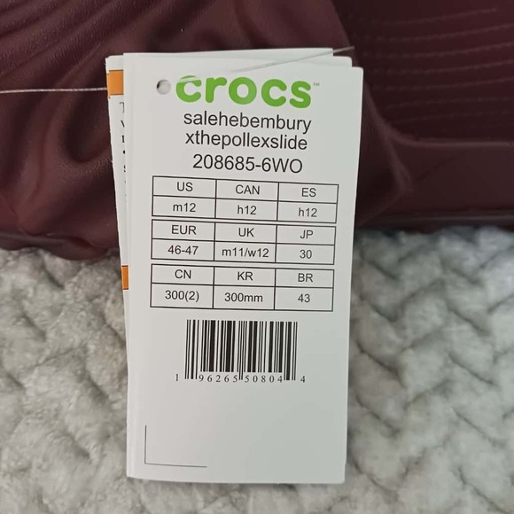 Crocs Salehe Bembury x The Pollex Slide Sandal‎ Huckle Purple Men\'s Size 12 main image 4